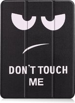 Hoes Geschikt voor iPad Air 2024 (13 inch) Hoes Tri-fold Tablet Hoesje Case Met Uitsparing Geschikt voor Apple Pencil - Hoesje Geschikt voor iPad Air 6 (13 inch) Hoesje Hardcover Bookcase - Don't Touch Me