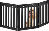 Barrière pour chien portable Relaxdays - pliable - barrière d'escalier pour chien sans perçage - intérieur - noir