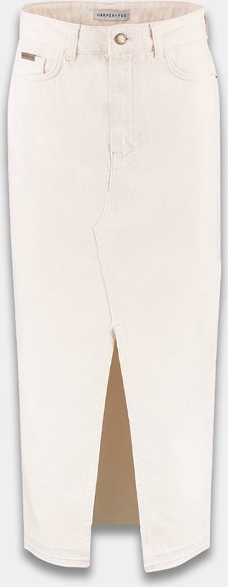 HARPER & YVE Spijkerrok YVE Cream White - Maat XL