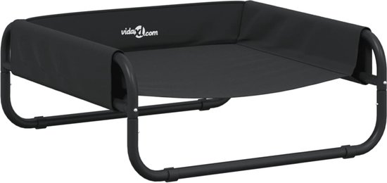vidaXL – Hondenmand – verhoogd – oxford – stof – en – staal – antracietkleurig