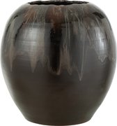 J-Line pot de fleurs - céramique - brun - large
