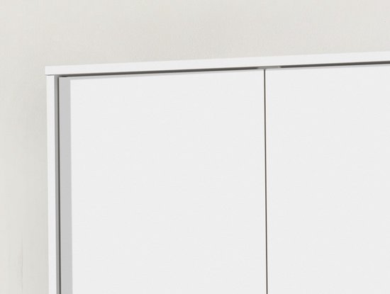 Interiax Armoire ' Amelie' 2 portes Wit (180x80x54cm)
