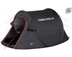 High Peak Pop Up Tent Vision 3 235 X 180 X 100 Cm - Zwart - 3 Persoons