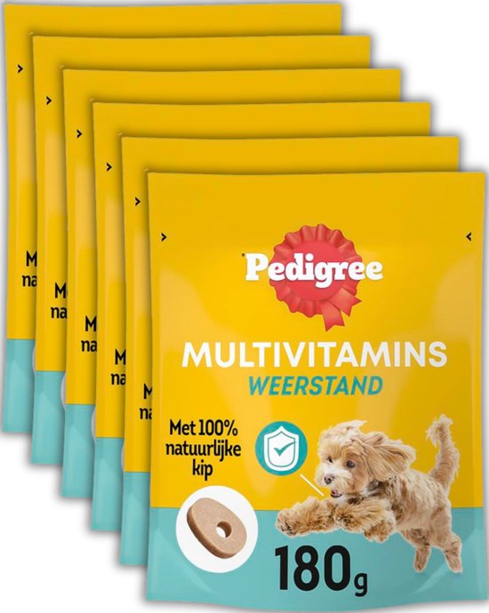 Pedigree Supplementen Hond - Multivitamines Imuunsysteem - 6x180g