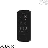 Ajax KeyPad TouchScreen Jeweller Zwart met bediening van codepaneel, app, kaartlezer en taglezer