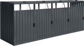 Kliko Ombouw Dubbel - Containerberging voor 2 Containers - 3 tot 4 Kliko's - Weerbestendig - Zwart