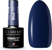 Claresa UV/LED Gellak Blauw #717 - 5ml. - Blauw - Glanzend - Gel nagellak