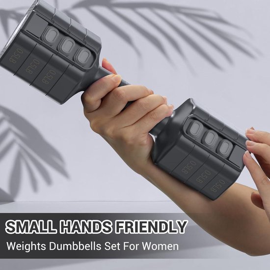Yaheetech Juego de mancuernas ajustables de 25 libras/40 libras/52.5