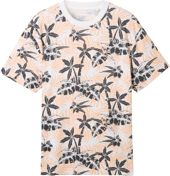 Tom Tailor T-shirt T Shirt Met Print 1042068xx12 35503 Mannen Maat - M