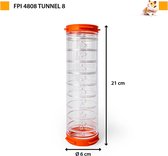 FERPLAST Tunnel 8 / Tunnelbuis - FPI 4808 - Kunststof - Oranje - Diameter: 6 cm - Lengte: 21 cm