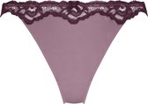 Hunkemöller Dames Lingerie String Lace & Shine - Paars - maat M