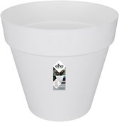 Elho Loft Urban Rond 50 - Pot De Fleurs pour Extérieur - Ø 48.5 x H 44.5 cm - Blanc