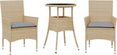 vidaXL-3-delige-Tuinset-met-kussens-poly-rattan-en-glas-beige