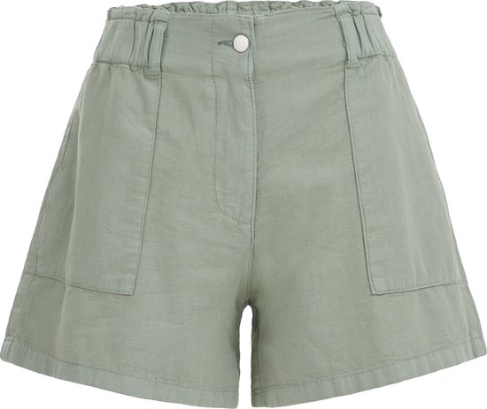 WE Fashion Dames short van linnenmix