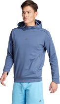 adidas Performance Yoga Training Sweatshirt met Capuchon - Heren - Blauw- 2XL