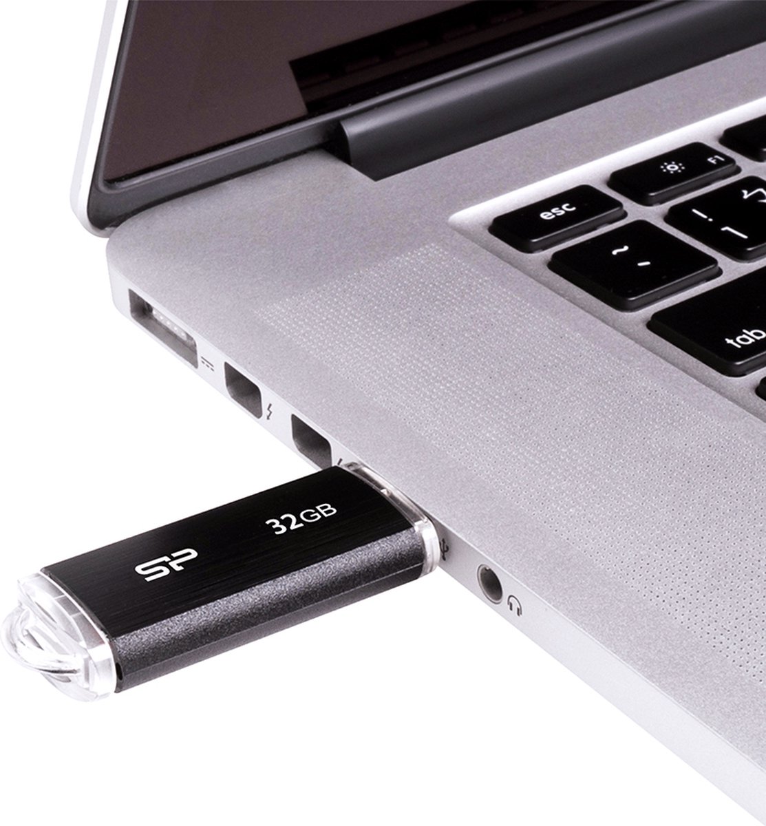 USB stick Silicon Power SP032GBUF2U02V1K 32 GB USB 2.0 Black 32 GB