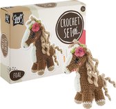 Craft ID Horse Kit de crochet tout-en-1 – Kit de crochet créatif pour Nounours – Convient aux enfants de 14 ans et plus – Projet de crochet DIY