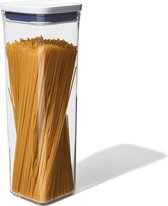 Conteneurs POP – Récipient hermétique de stockage des aliments empilable avec couvercle – 2,1 litres pour spaghetti et plus encore