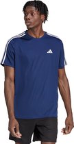 adidas Performance Train Essentials 3-Stripes Training T-Shirt - Heren - Blauw- 2XL