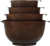 Bowl set kokosnootvezels slakommen antislip stapelbare keuken kommen 4-delige set zuiver natuurlijk, gemaakt van natuurlijke vezels