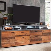 Trendteam- TV Meubel tv-meubel Mood | x 47 x 66 | Old Wood-design - 180cm - Bruin