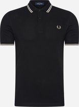 Fred Perry The Twin Tipped Fred Perry Shirt Polo's & T-shirts Heren - Polo shirt - Zwart - Maat L