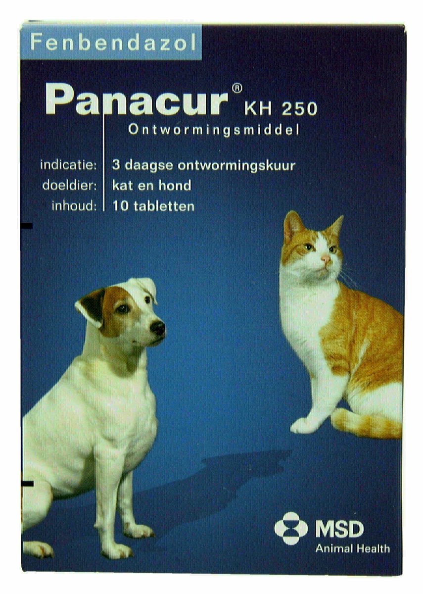 Panacur Ontworming - Hond En Kat - 10 Tabletten — afbeelding 1