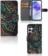 GSM Hoesje Geschikt voor Samsung Galaxy A55 Flip Case Aztec