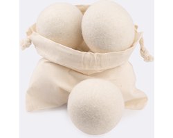 Drogerballen 100% wol - 6 stuks - Wasdrogerballen - Wasbollen - Duurzaam - Gratis opbergzak