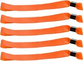CombiCraft Blanco Textiel Polsbandjes Oranje - 100 stuks