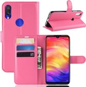 Book Case - Xiaomi Redmi Note 7 Hoesje - Roze