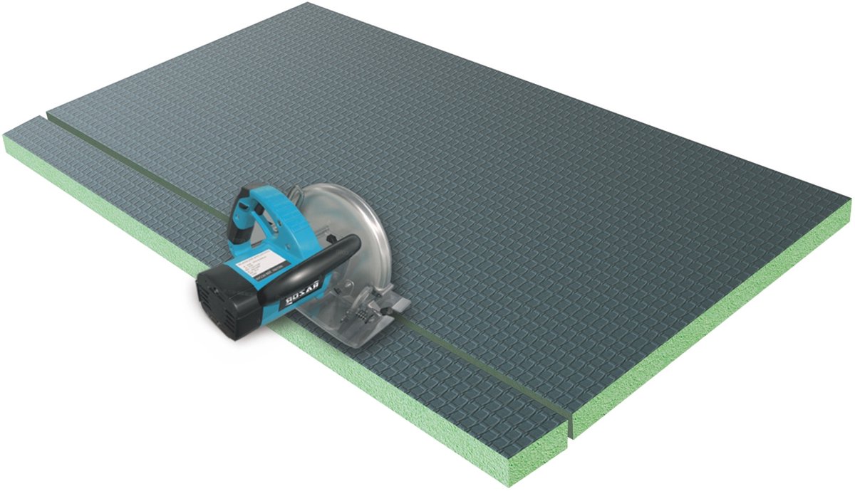 XPS-isolatieplaat 90x140cm, zijn ideaal voor vochtige ruimtes zoals een badkamer inclusief afvoer en afvoerbuis