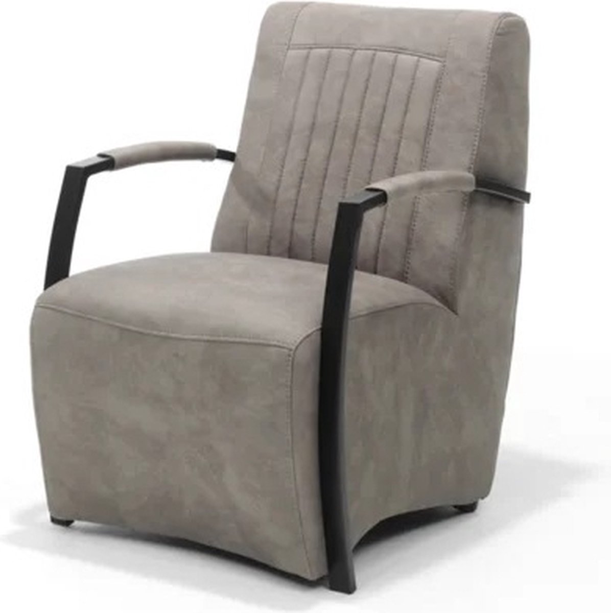 Fauteuil Oliver - Microvezel - Taupe