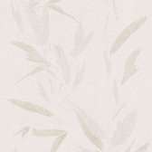 Papier peint Nature Profhome 375495-GU papier peint intissé légèrement texturé avec motif asiatique marron crème mat 5,33 m2