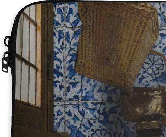 Housse pour ordinateur portable 15 pouces - Melkmeisje - Blauw de Delft - Vermeer - Housse pour ordinateur portable