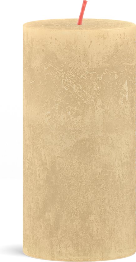 Bougie Pilier Bolsius 100/50 Beige Avoine Rustique - Beige Avoine