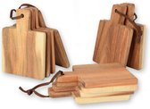 Luxe Bamboe plankjes - Bundel van 3 x 4 Houten Plankjes | 1.5cm x 14cm x 10cm | Geschikt Drankhouders voor warme dranken | Stijlvolle decoratie Plankjes voor tafels en muren