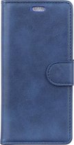 Motorola One Vision Hoesje - Luxe Book Case - Blauw
