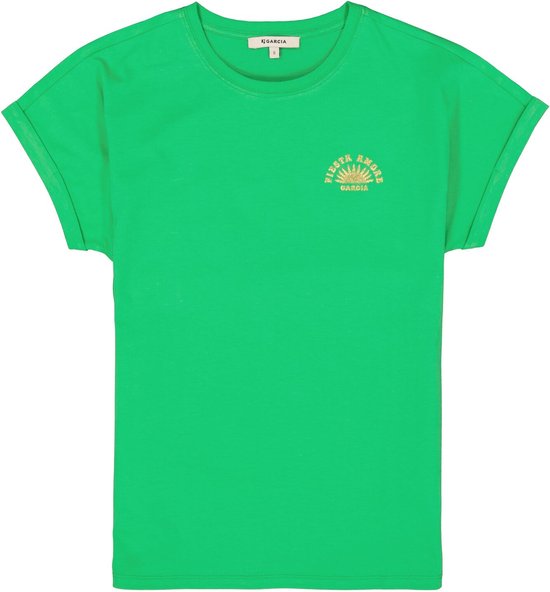 Garcia T-shirt T Shirt P40206 4866 Vert Festif Taille Femme - XXL