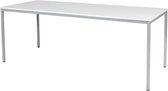 Bureautafel - Domino Basic 120x80 wit - zwart frame