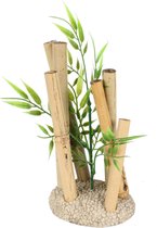 Aqua Della - Aquariumdecoratie - Vissen - Bamboe Ornament S - 8x6,5x13,5cm Meerkleurig - 1st