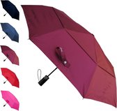 Sterk en winddicht - versterkt met glasvezel - StormProtector zakparaplu - ventilatiehoes - automatisch op en neer - paraplu - reizen