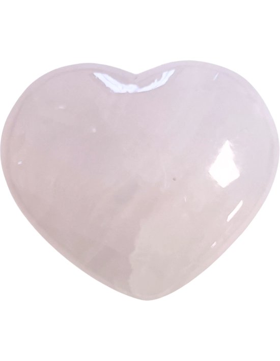 Calciet mangano edelsteen hart 45 - 55 mm