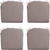 Madison Zitkussen Panama - Taupe - 46x48 - Bruin - 4 Stuks