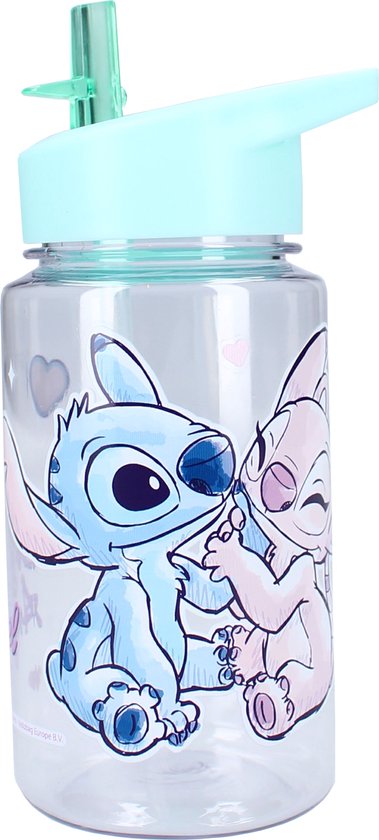 Lilo & Stitch Gourde 450 ml Let's Eat - Blauw - Acier inoxydable - Gobelet d'école