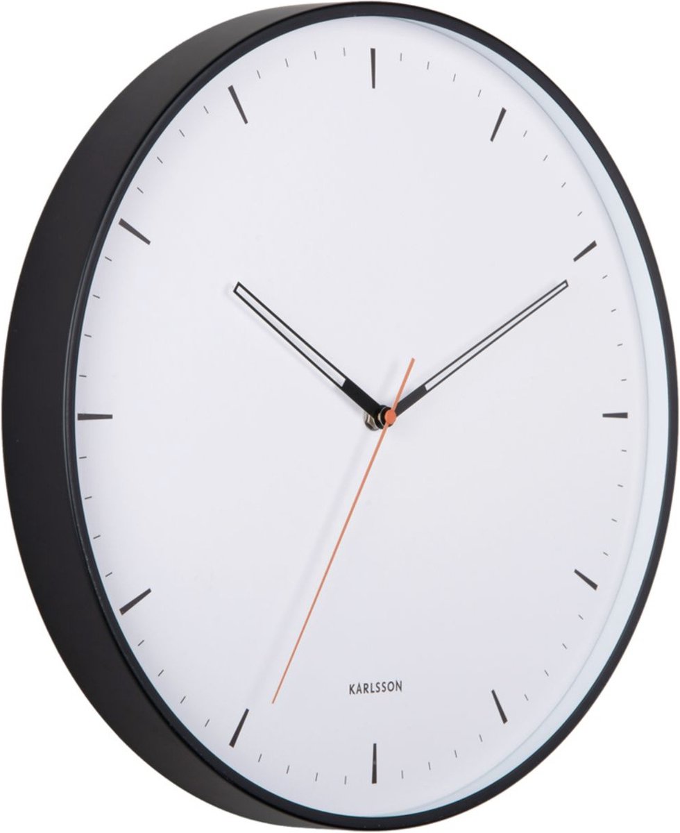 Karlsson Wandklok Calm - Zwart - Ø40cm - Wandklok Modern