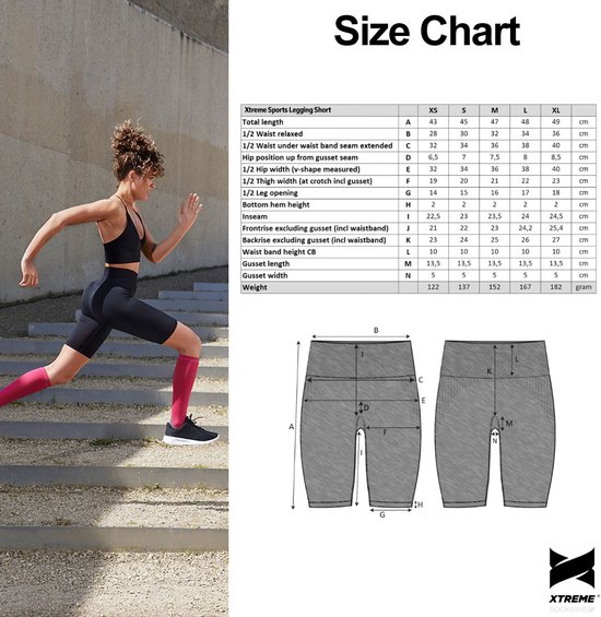Xtreme Sportswear Korte Sportlegging Dames Short Roze-S van Xtreme Sportswear — afbeelding 3
