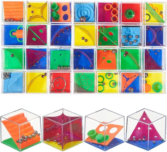 28 Mini Puzzles , Jouets de patience pour Enfants, Garçons, Filles – fêtes d'enfants, anniversaires d'enfants, friandises, cadeaux à distribuer, cadeaux cadeaux