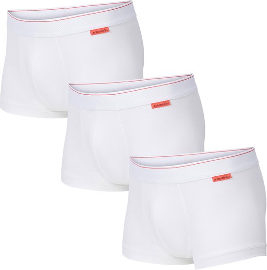 Undiemeister - Boxershort multipack - Boxershort heren - Ondergoed - Gemaakt van Mellowood - Onderbroek mannen - Boxer briefs - Chalk White (wit) - 3-pack - XL