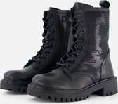 Muyters Veterboots zwart Leer - Maat 33